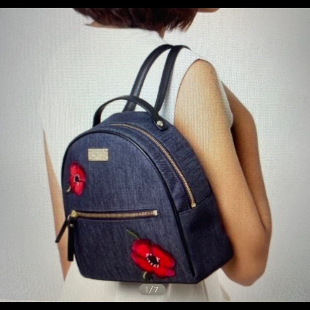 Kate Spade Sammi Grove Street Small Denim Backpack
